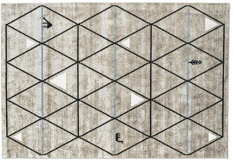 Calligaris Прямоугольный коврик с геометрическими мотивами  7181-b 