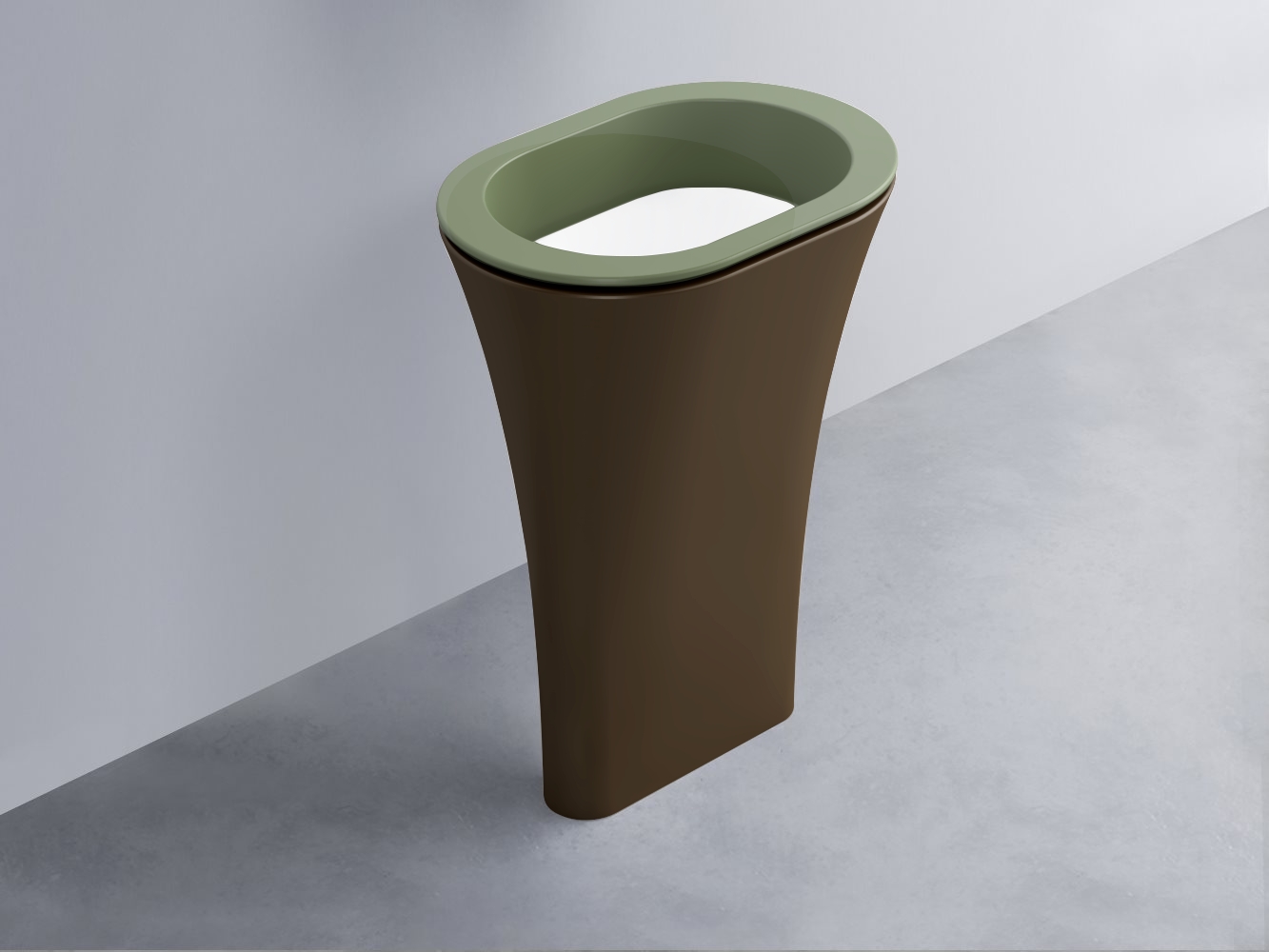 AMLA65-AG+AMPILO-BL+AMCOLO-CA Раковина Amedeo Ovale отдельностоящая cielo Enjoy + Amedeo Ceramica Cielo