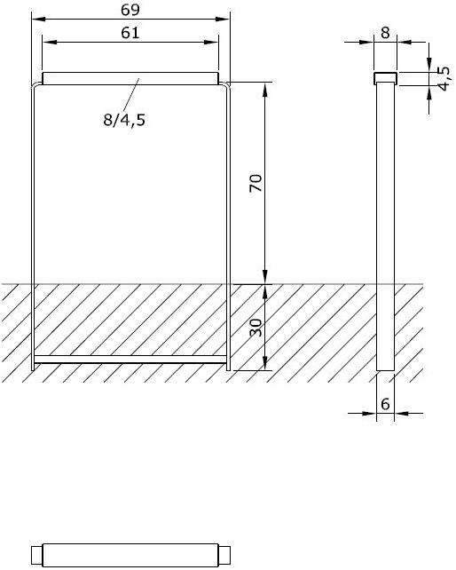Euroform W Металлический барьер / стойка для велосипедов  900l, 901l  - Вид №4