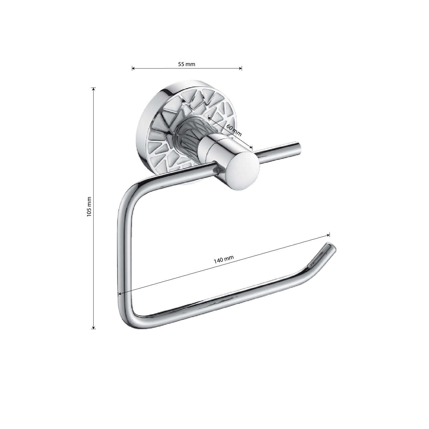GFmark - Держатель туалетной бумаги, полотенца, без экрана, с БЕЛОЙ МОЗАИКОЙ, код: 3203  - Вид №3