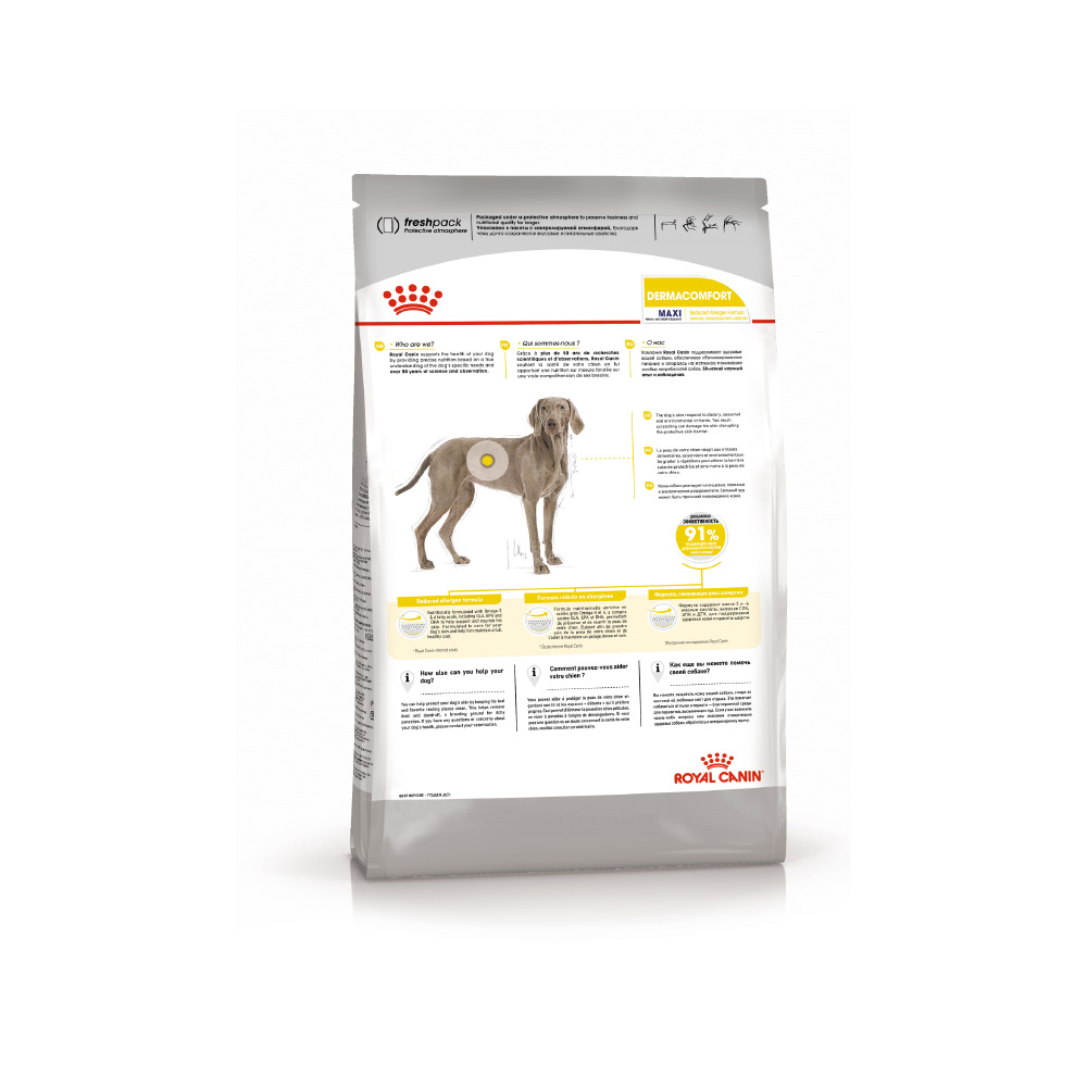 ПР0050013 Корм для собак Maxi Derma Comfort сух. 10кг ROYAL CANIN  - Вид №2