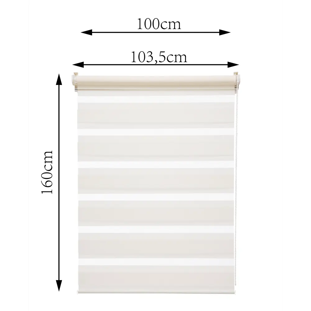 Штора рулонная день-ночь Inspire Peter 100x160 см экрю Cream 5 82691119 STLM-2197317 - Вид №2