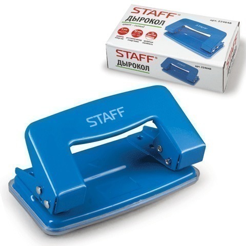 456969 Дырокол "STAFF" металлический, синий Santreyd 