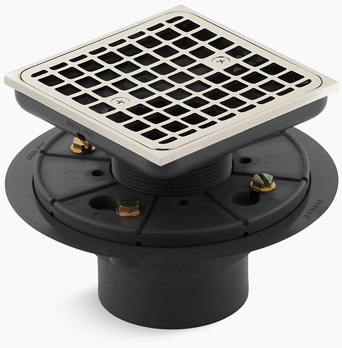 KOHLER Водоотводящий желоб ClearFlo  Square, облицованный плиткой K-9136-SN 