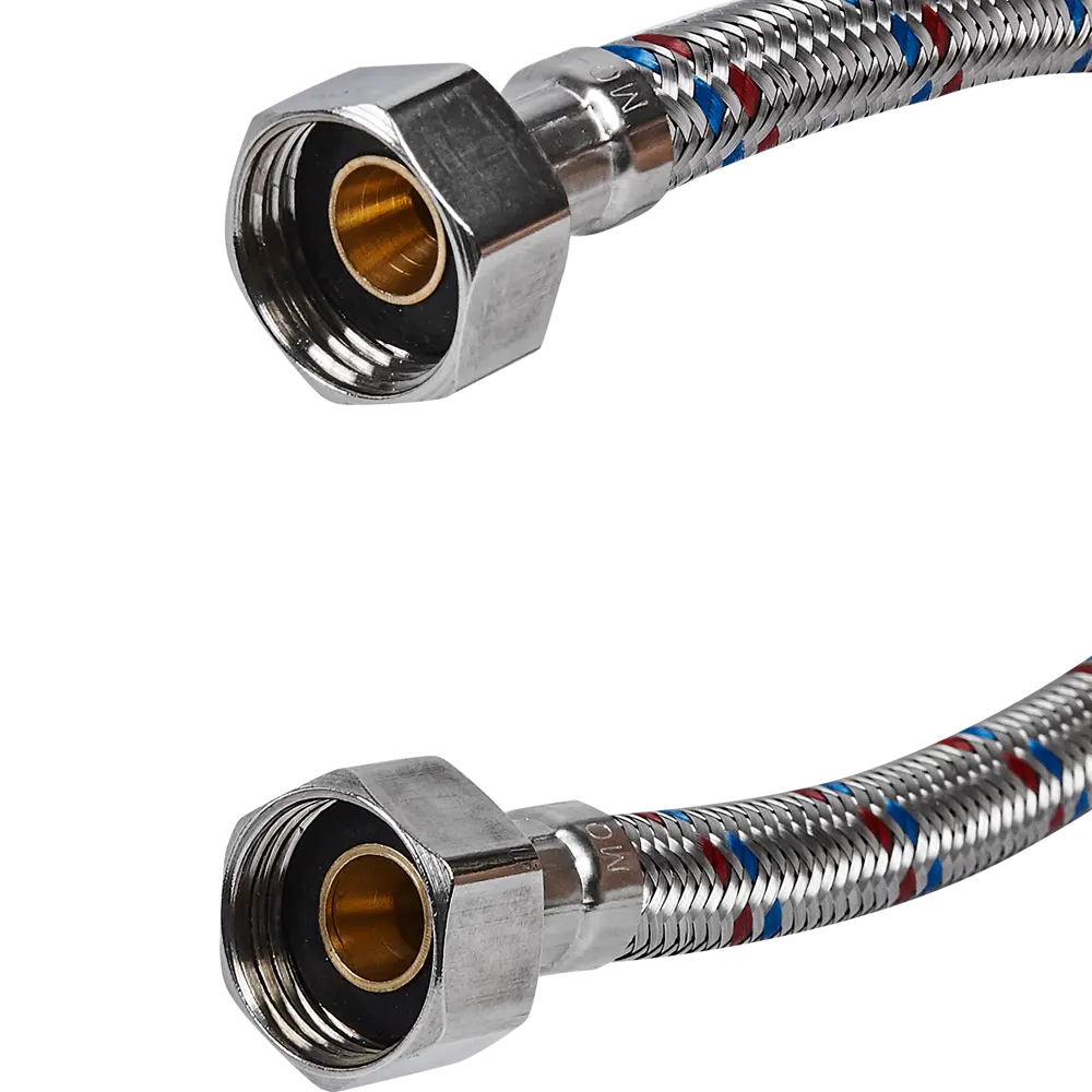 Гибкая подводка для воды ДТРД 60 см x 1/2" внутренняя-внутренняя резьба STLM-2040465 - Вид №1