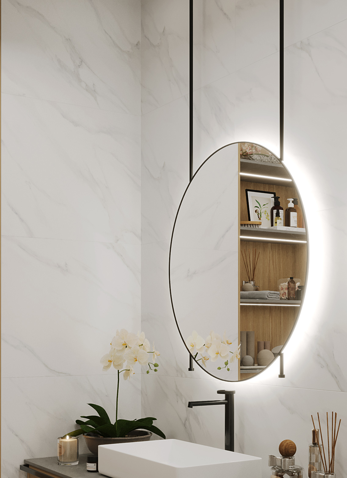 Белоснежный мраморный блеск STP-ST497 INCOLOR Palacio - Вид №6