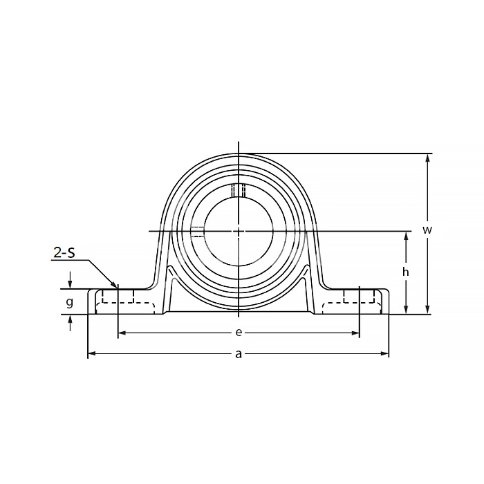 IS1968 Подшипниковый узел UP005ER ISKRA  - Вид №1
