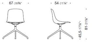 ESTEL GROUP Стул на козелке из полипропилена Shell sun-id-1396417 - Вид №2