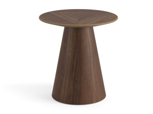 Круглый деревянный журнальный столик