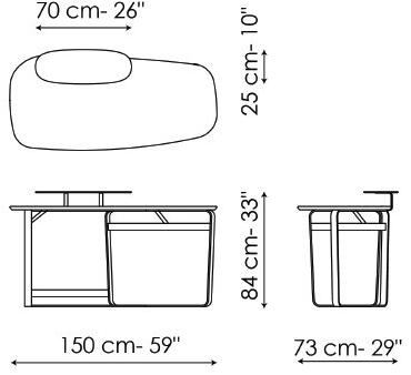 Bonaldo Письменный стол из дерева sun-id-1508608 - Вид №3