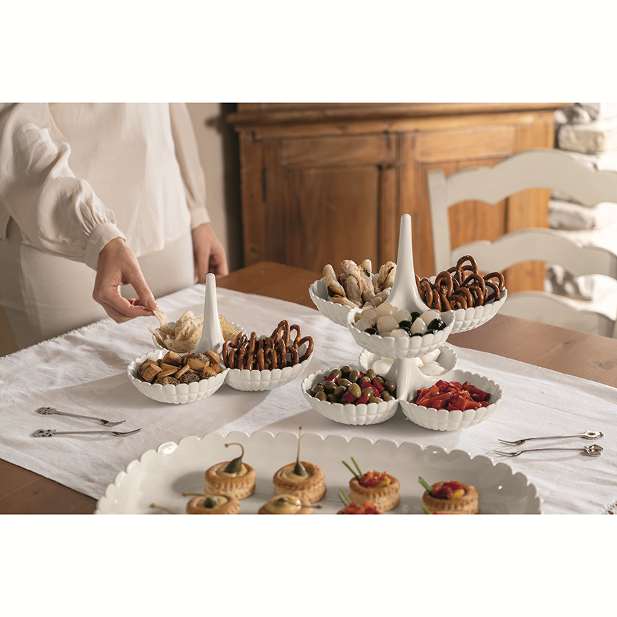 279601156 Блюдо tiffany, 32 см, акрил, молочно-белое Guzzini  - Вид №1