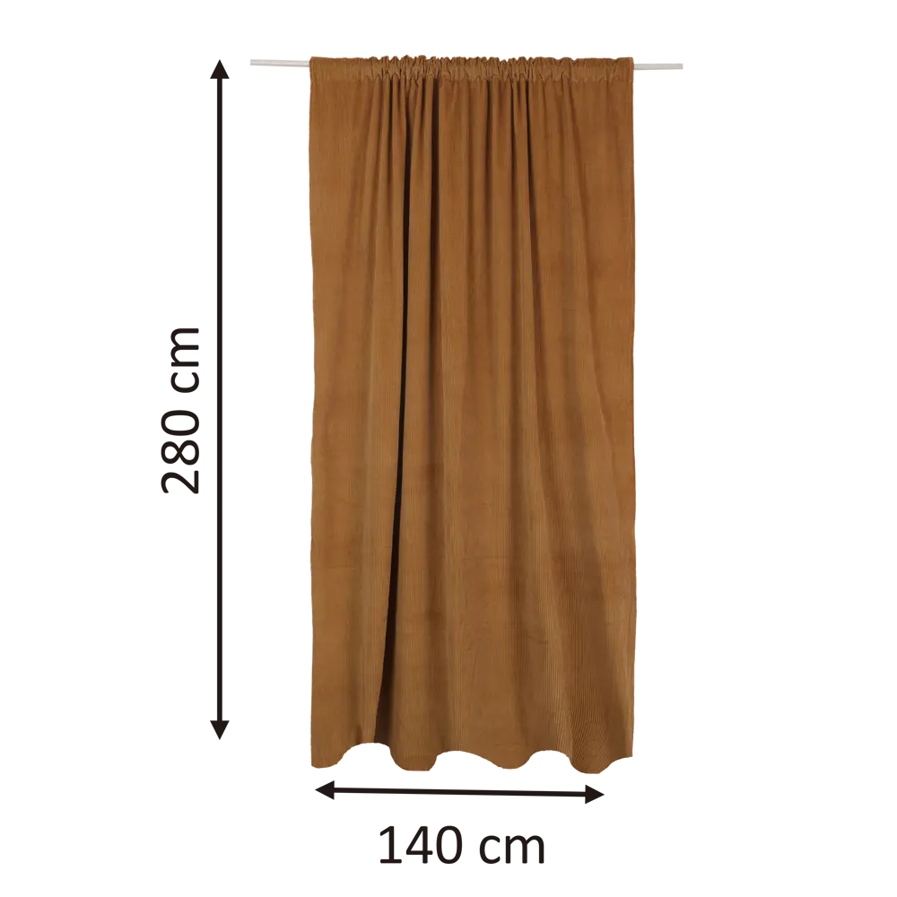 Штора на ленте Inspire Mofu 140x280 см цвет желтый 83562083 STLM-2142986  - Вид №2
