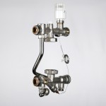 VT.TECHNOMIX.0.130 Насосно-смесительный узел для теплого пола VALTEC TECHNOMIX Valtec 200 мм, 130 мм  - Вид №3