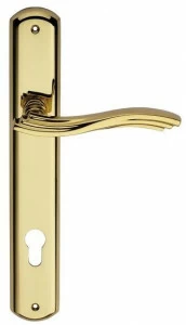 LINEA CALI' Латунная ручка в классическом стиле на пластине с накладкой Marina