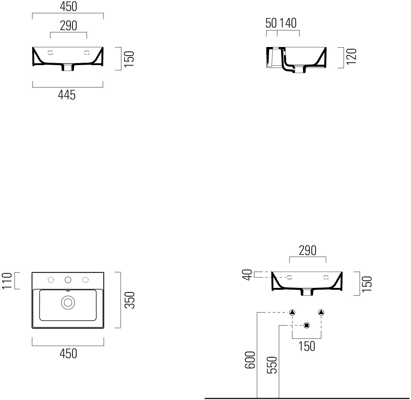 Накладная раковина на столешницу  овальная GSI ceramica Kube x sun-id-1439242 - Вид №2