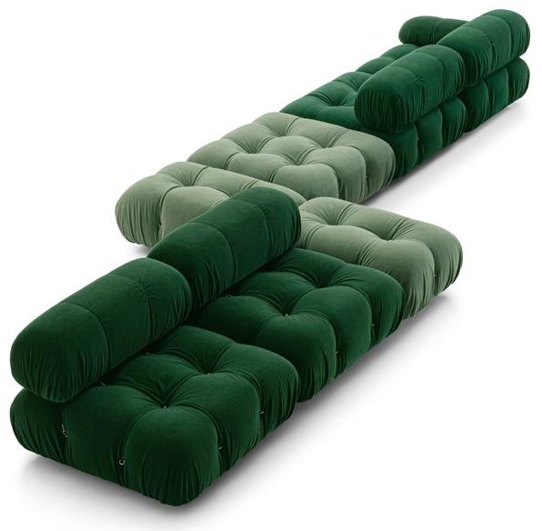 B&B Italia Модульный модульный диван с тафтингом из ткани Camaleonda sun-id-1507570 - Вид №4