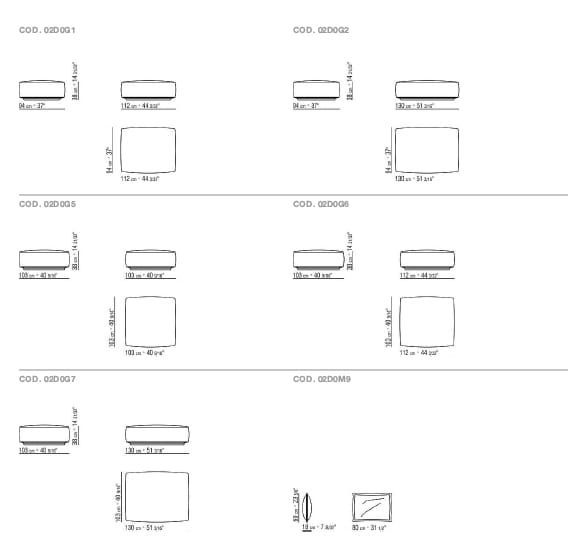 Ткань сад диван Flexform Camelot Outdoor ARCH-00144562 - Вид №16