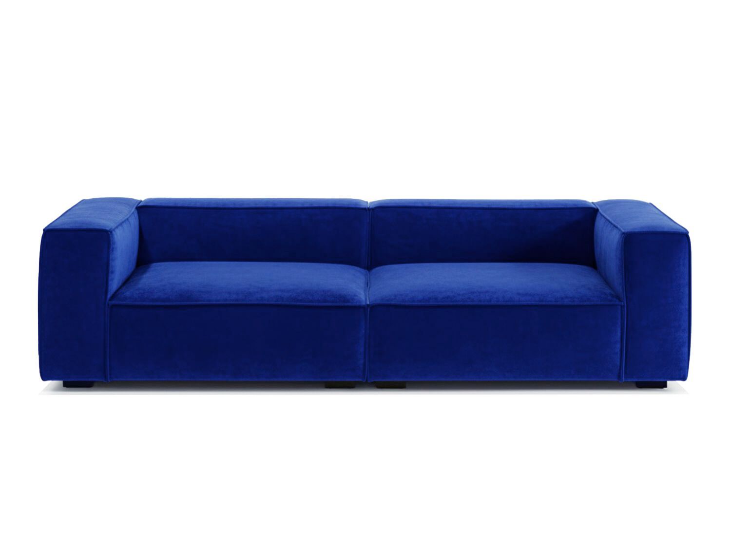 3-местный бархатный диван Moanne ARRAIGO ARCH-00074754