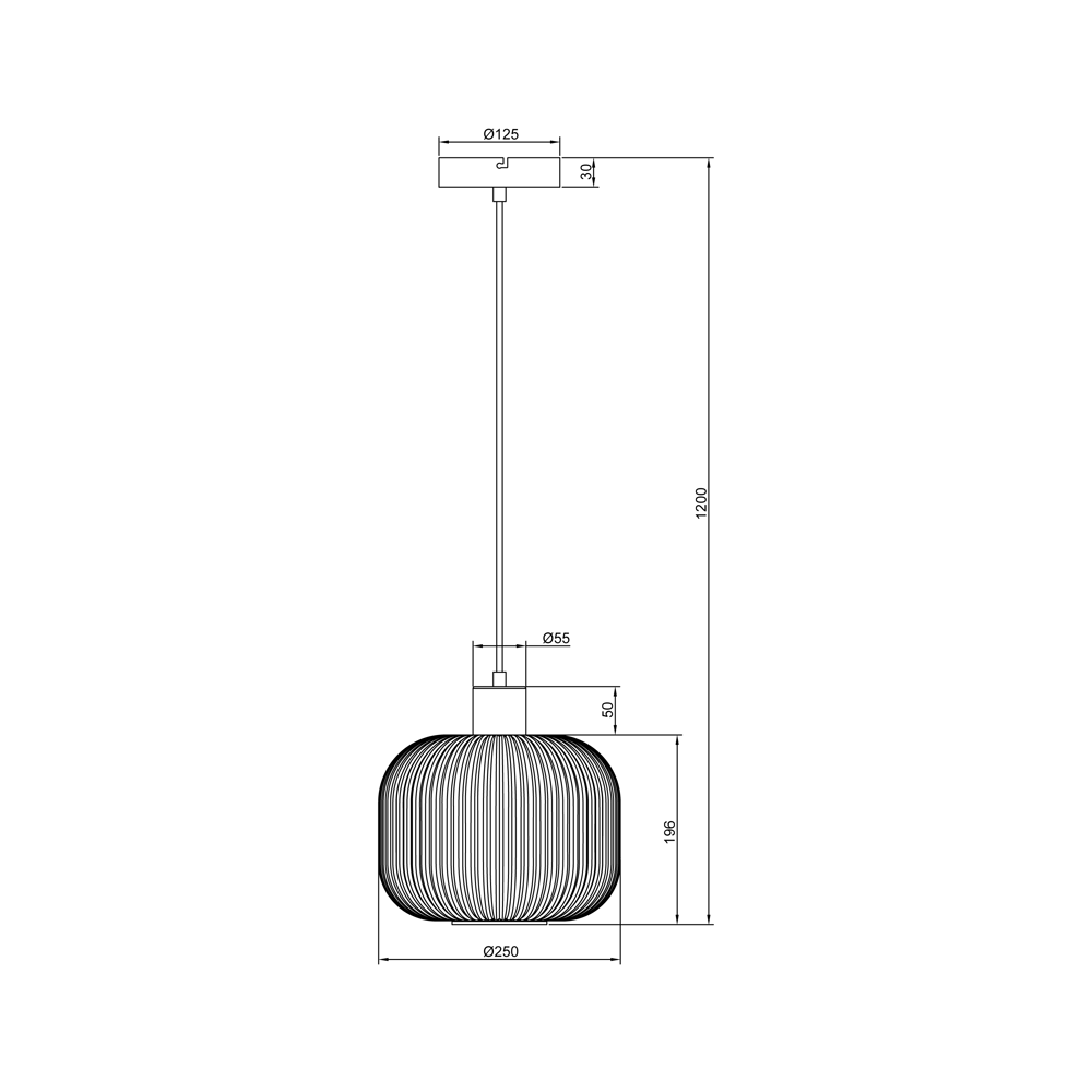 Светильник подвесной Inspire «Dipsy» 1 лампа ø25 см цвет бесцветный 87551809 STLM-2147171  - Вид №10