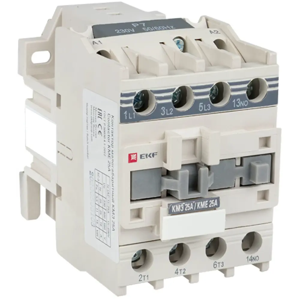 Контактор EKF КМЭ 1NO 25 А 220 В STLM-2209665 - Вид №6