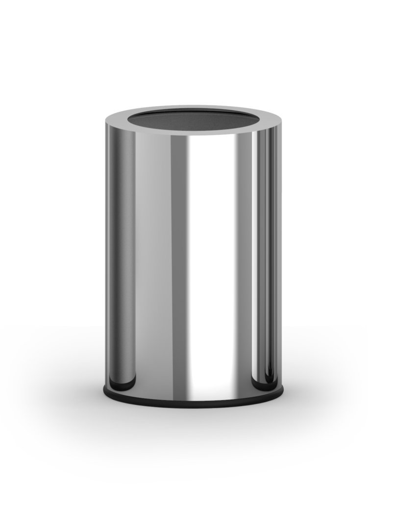 Без крышки;Ведра;Свободностоящие модели ROOMS DECOR WALTHER Хром 615000 