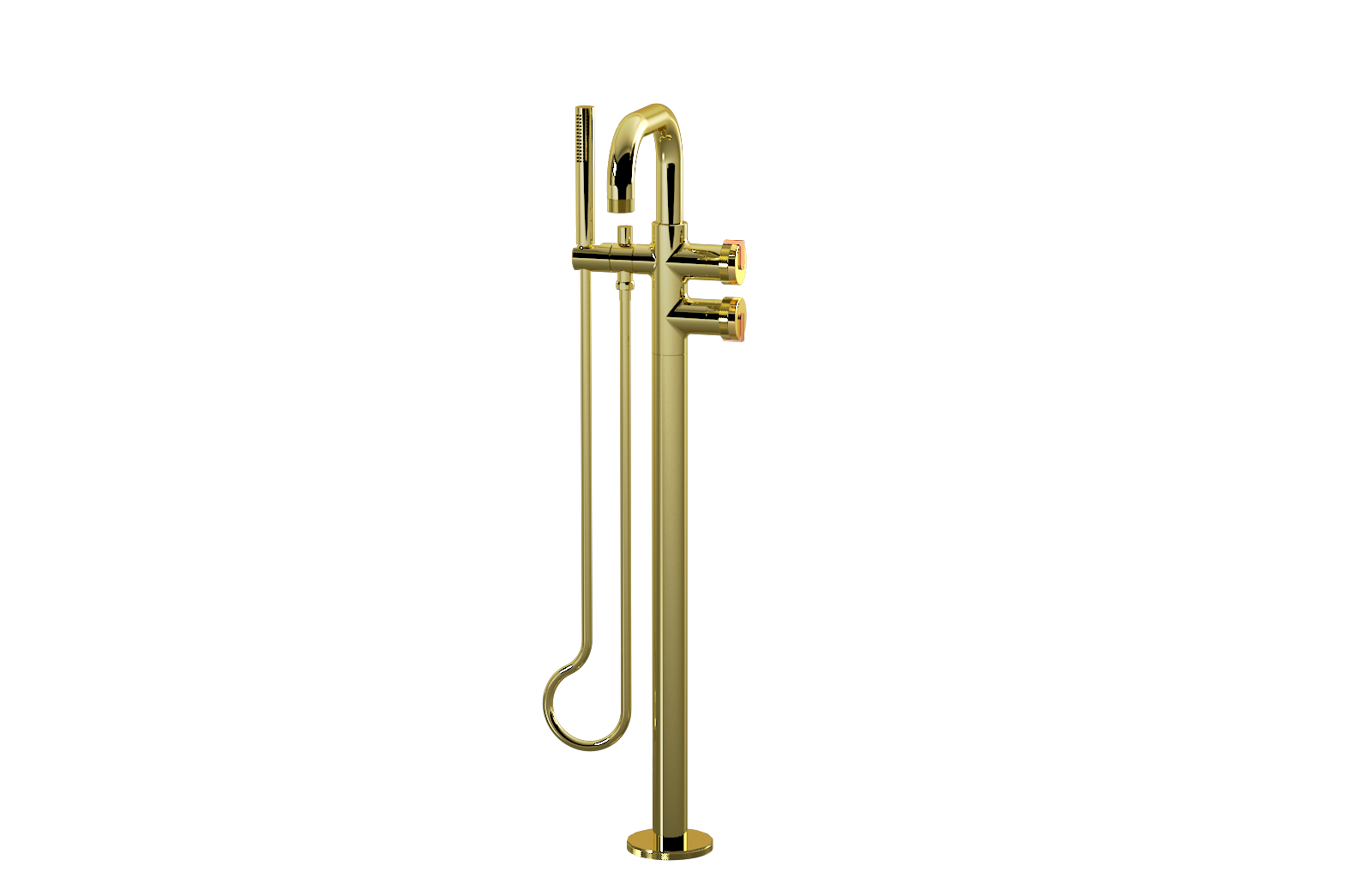 E-11557-R1AU-L1RG-PB Смеситель напольный отдельностоящий (внешняя часть) GRAFF MOD+