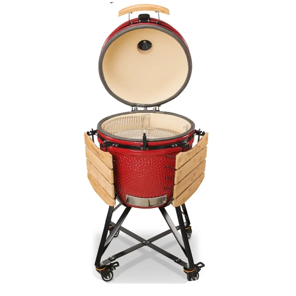 Гриль Kamado Bono Grande 23" ø59 h120 см керамика красный STLM-2040310 - Вид №1