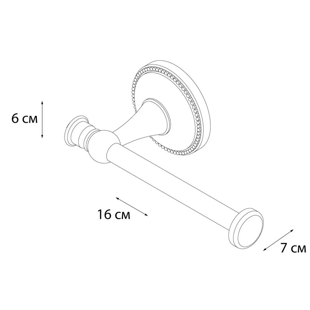 Держатель для запасного рулона Grampus Alfa цвет античная латунь STLM-2063478 - Вид №5
