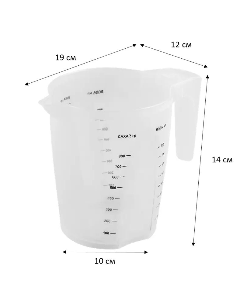 PLAST TEAM Stockholm — мерный кувшин 1 литр для кухни 82635900