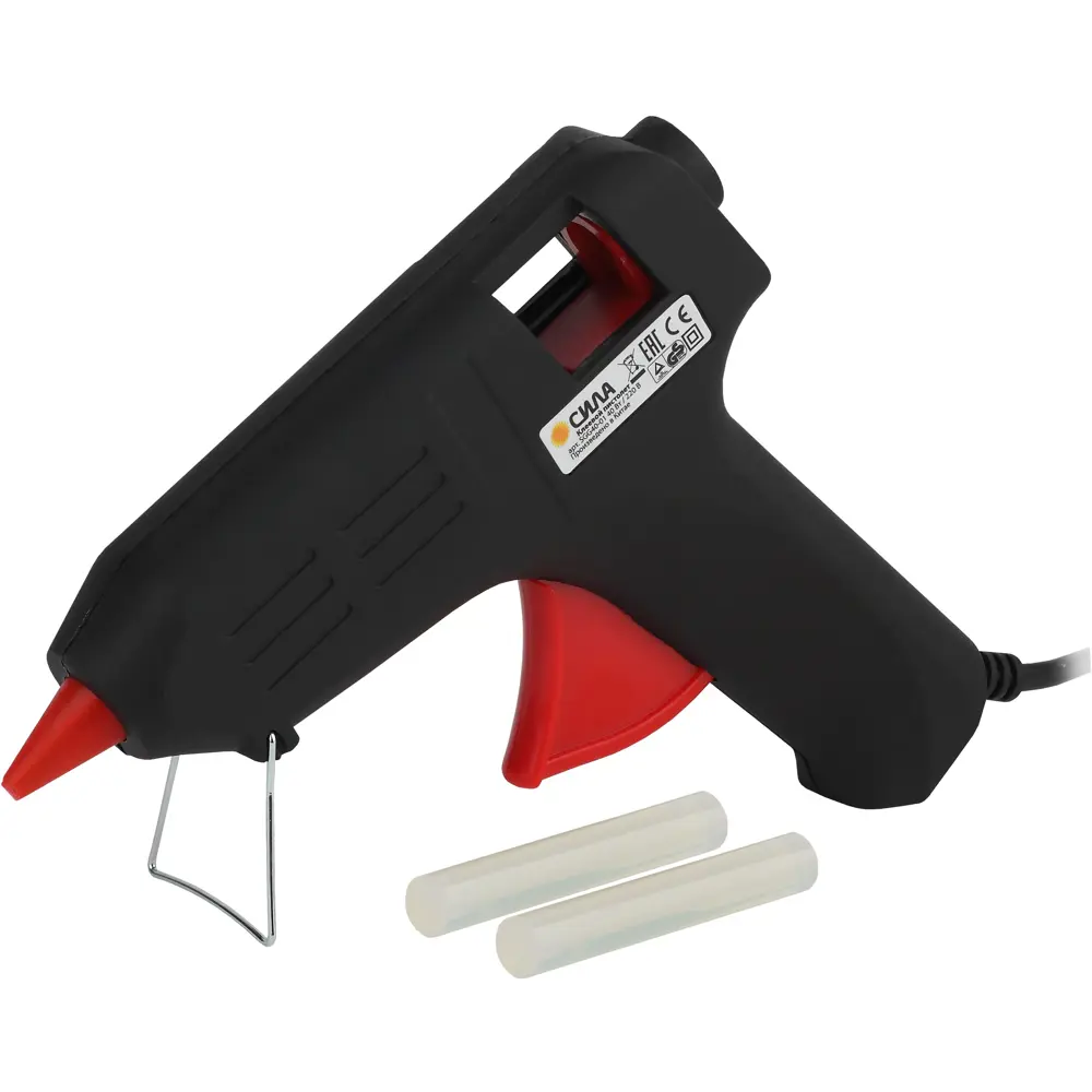 Пистолет клеевой Сила, 40 Вт, стержни 11х70 мм 2 шт STLM-2211035