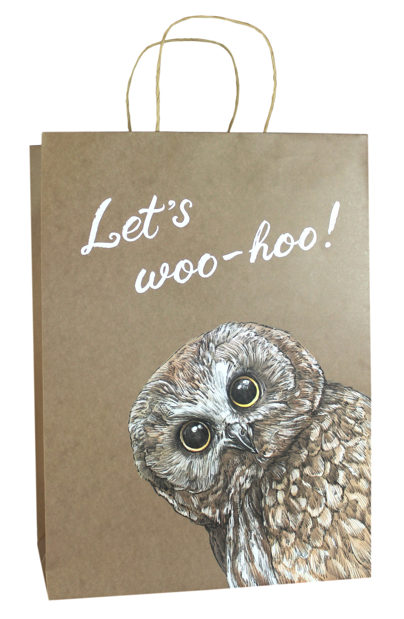 486137 Пакет подарочный "Сова", 35,5 х 28 х 15 см Santreyd 