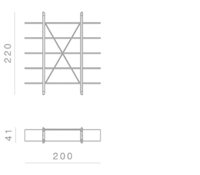 Отдельно стоящий деревянный книжный шкаф GHIDINI1961 рамка ARCH-00029252 - Вид №8
