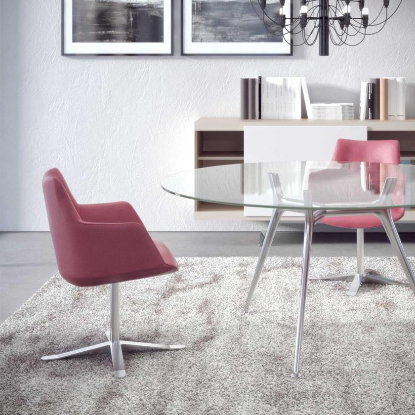 ESTEL GROUP Круглый стол для переговоров из стекла P016 sun-id-1372669 - Вид №3