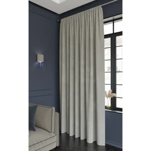 Штора MIAMOZA Silky бежевая 200×280 см на ленте для элегантного интерьера 89427078