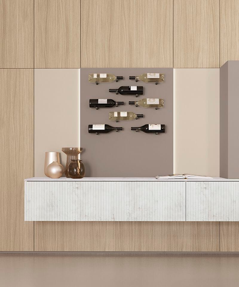 Деревянная секционная оборудованная стена Febal Casa DICIOTTO ARCH-00042839 - Вид №39