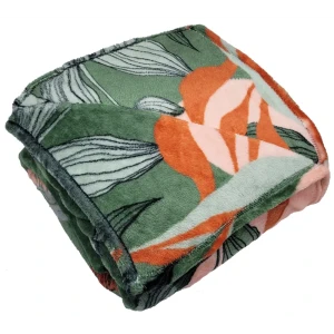 Плед Fantaisie 180x200 см фланель цвет зеленый