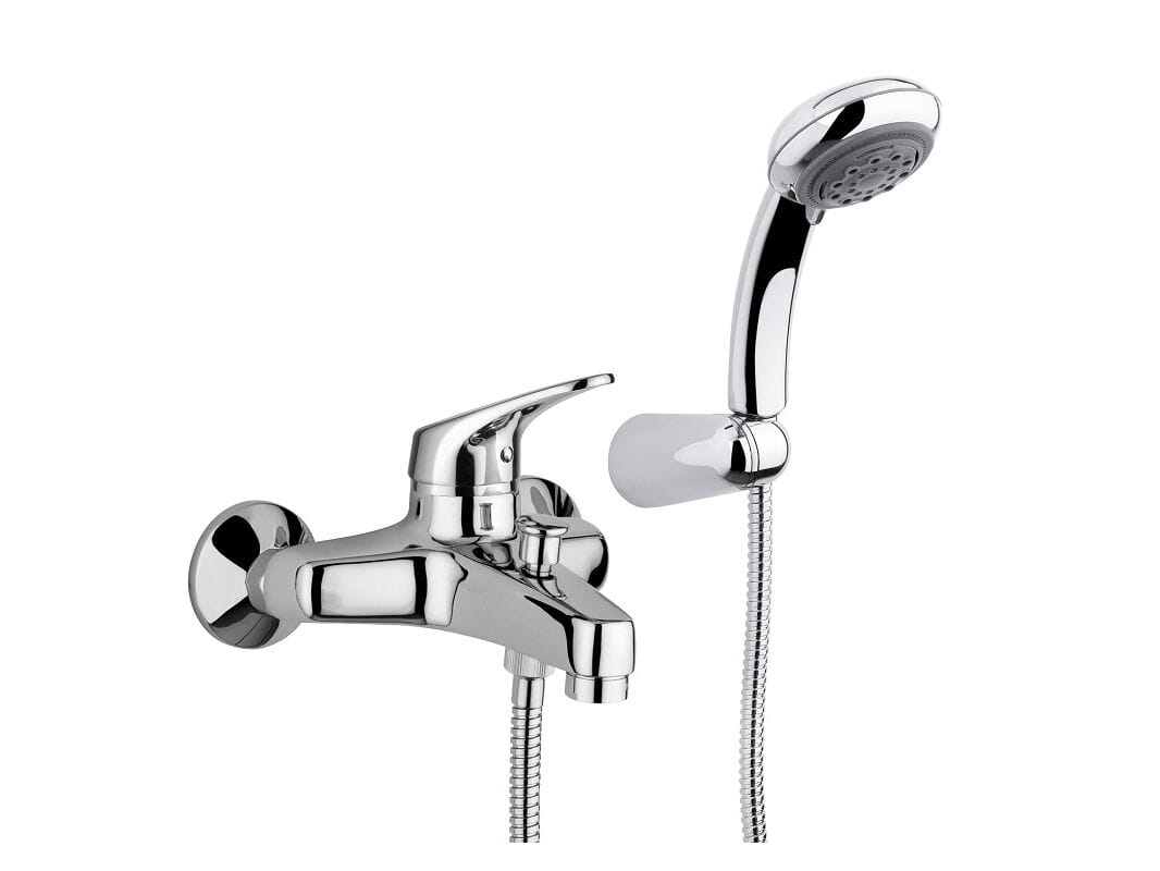 Смеситель для ванны из хромированной латуни с ручным душем Bugnatese Xara ARCH-00139547