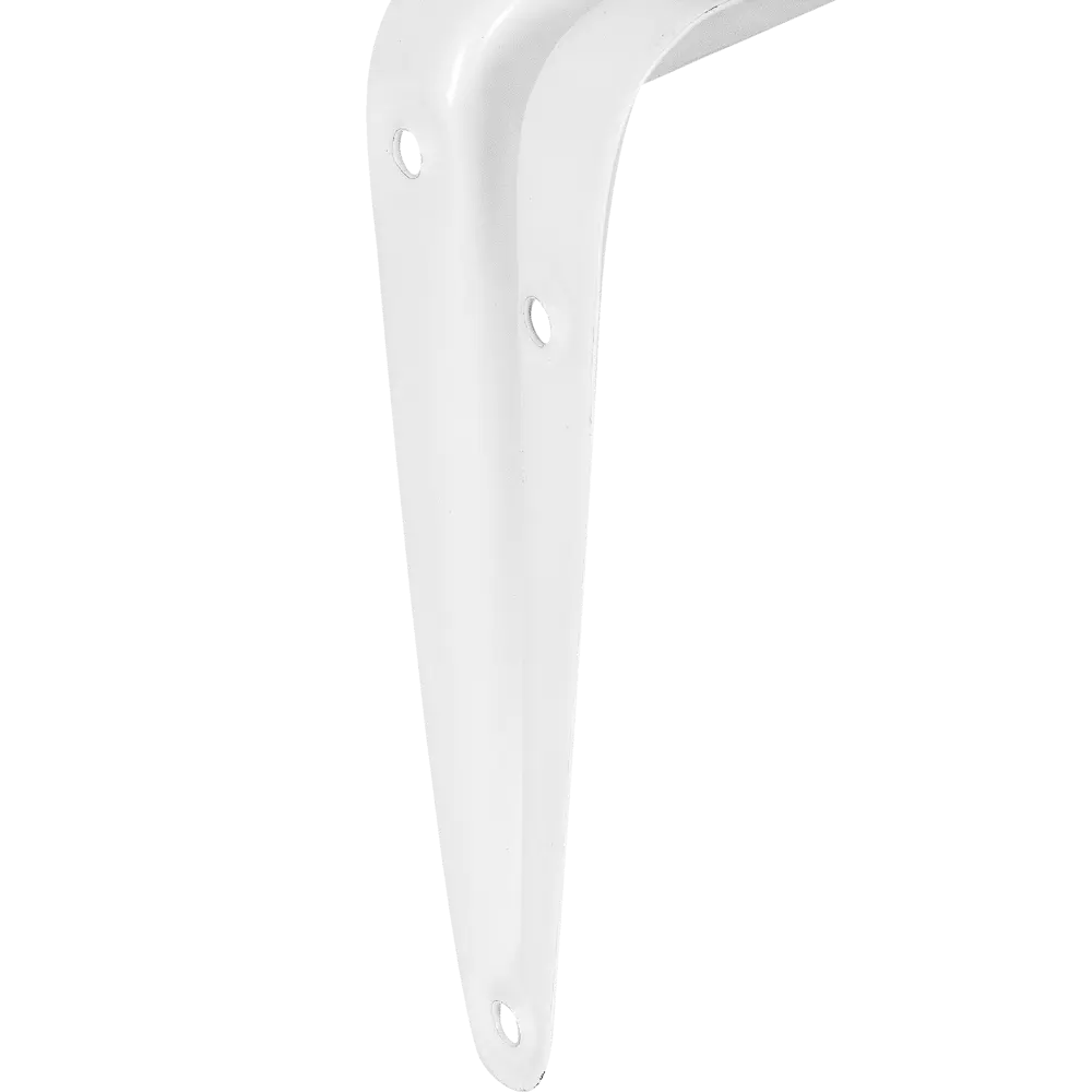 Кронштейн для полки Utility 10x12.5 см нагрузка до 10 кг металл цвет белый LARVIJ STLM-2099212 - Вид №1