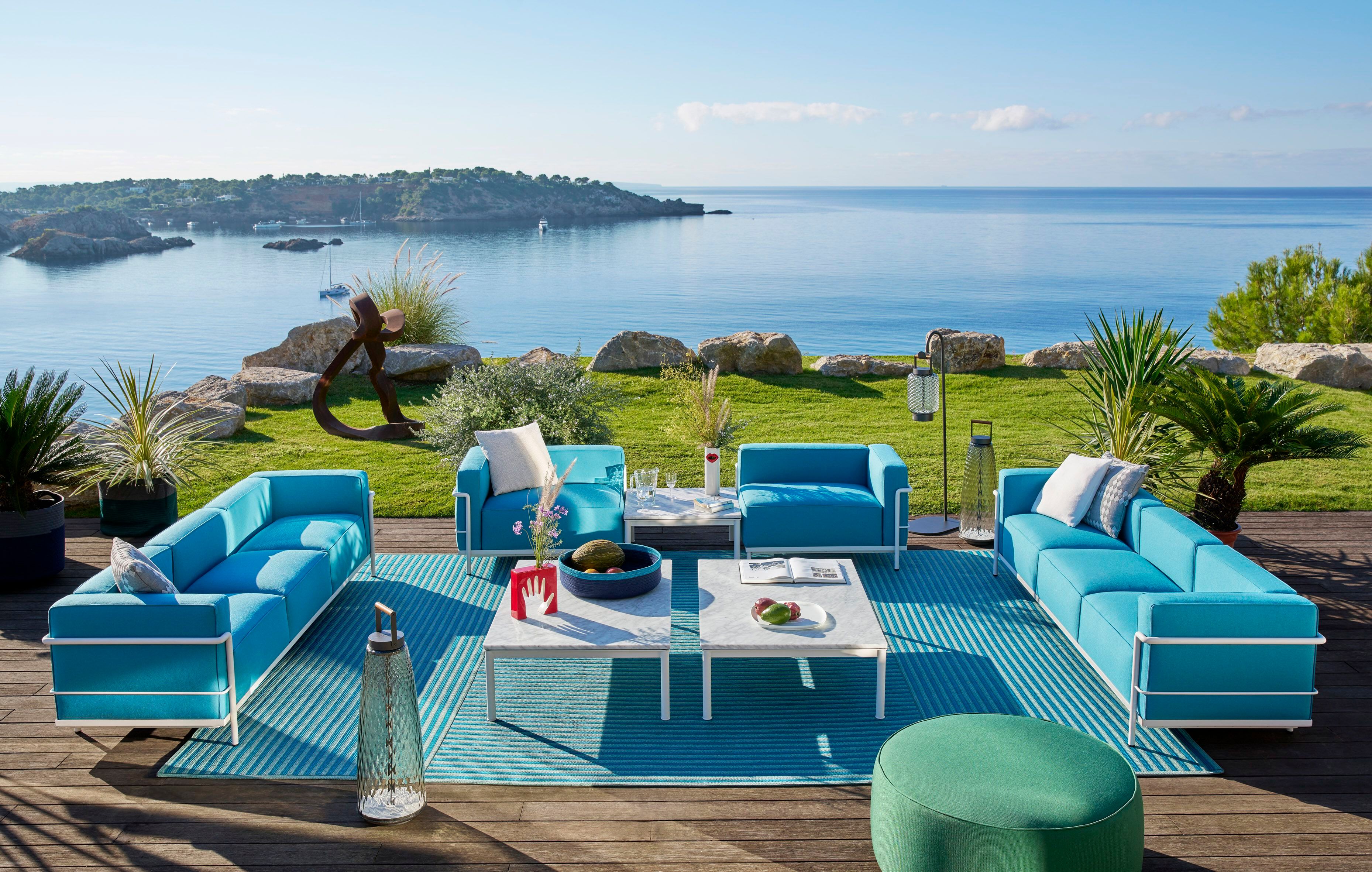 Тканевый угловой съемный садовый стул CASSINA LC ARCH-00067738 - Вид №3