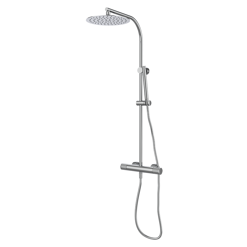 75425750 PREMIUM Хром душ термостатический с колонкой Хром GRB MIXERS 