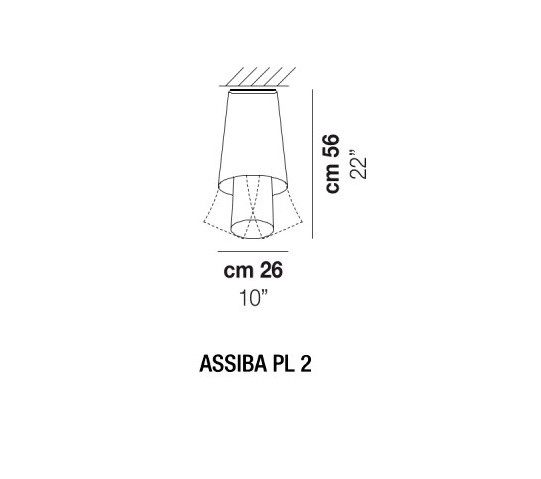 Vistosi PLASSI2BCATCR Assiba потолочный 88746 - Вид №3