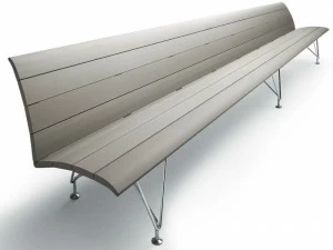 MASCAGNI Скамья из алюминия со спинкой Airport