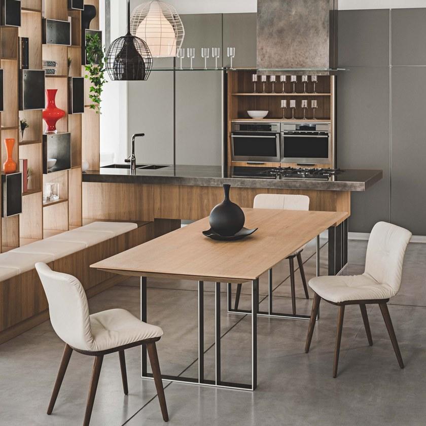 Maiullari Раскладной прямоугольный обеденный стол из стали и дерева sun-id-1454001 - Вид №13