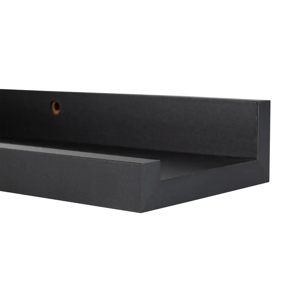 Настенная полка KONSENSA 60x10см со скрытым креплением МДФ цвет черный STLM-2173150 - Вид №3
