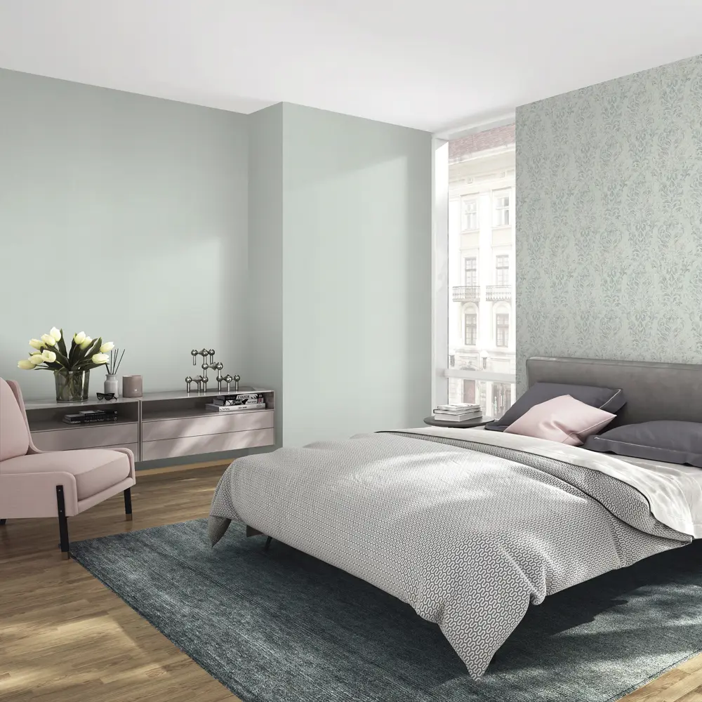 Обои флизелиновые Rasch Tendencia бирюзовые 1.06 м R975536 STLM-2001065 - Вид №4