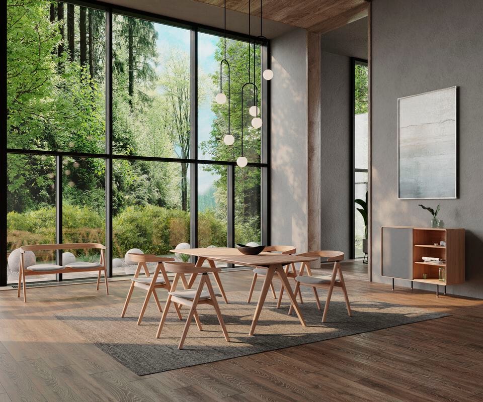 Мягкая скамейка из ткани со спинкой Gazzda Ava ARCH-00111059 - Вид №5