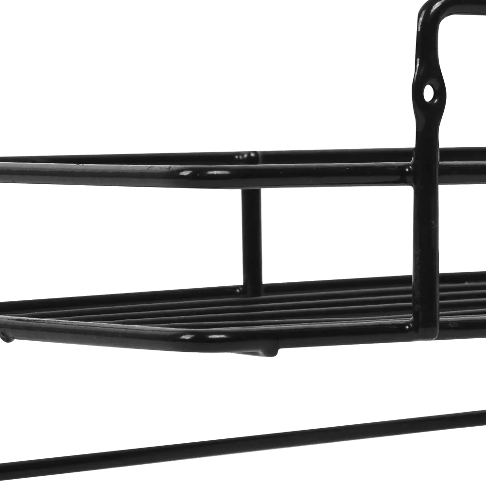 Полка Trait с держателем для полотенец цвет чёрный SWENSA STLM-2175090 - Вид №1