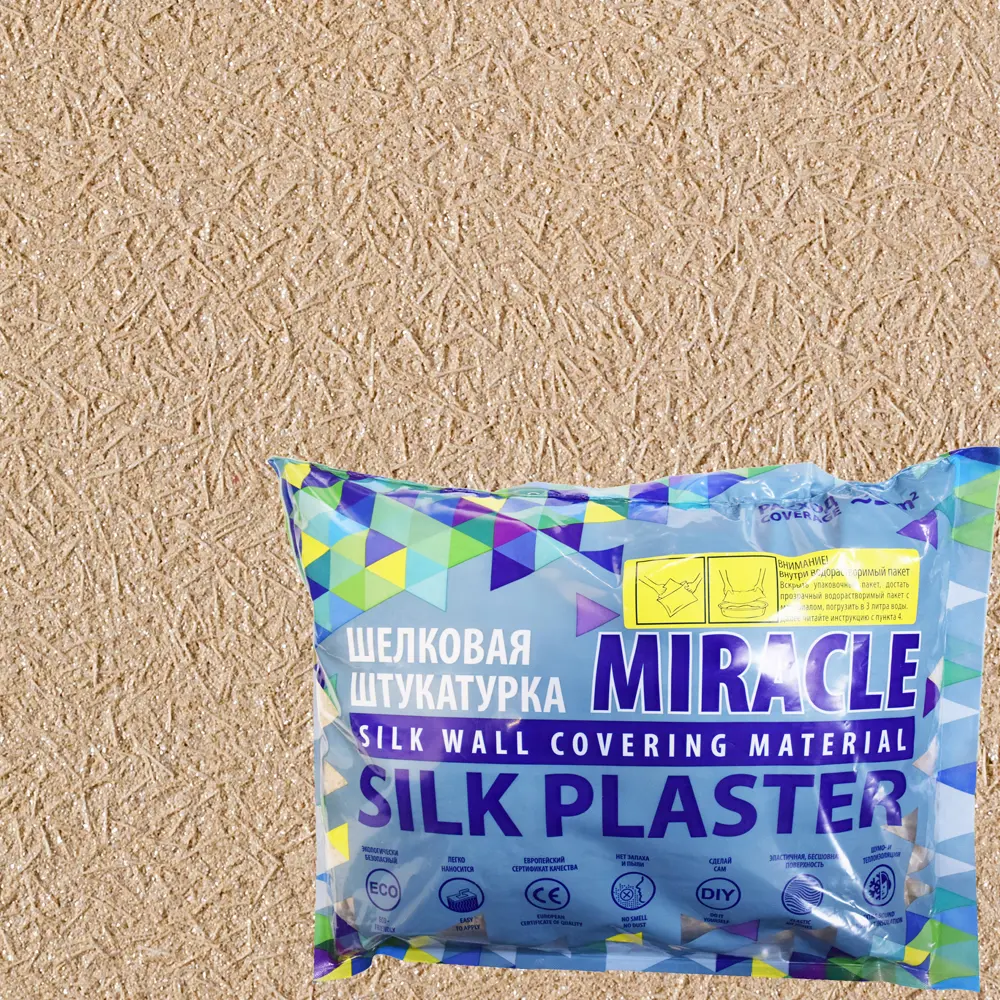 Жидкие обои Silk Plaster Миракл 1015Н 0.9 кг цвет бежевый 82453442 STLM-2052641 