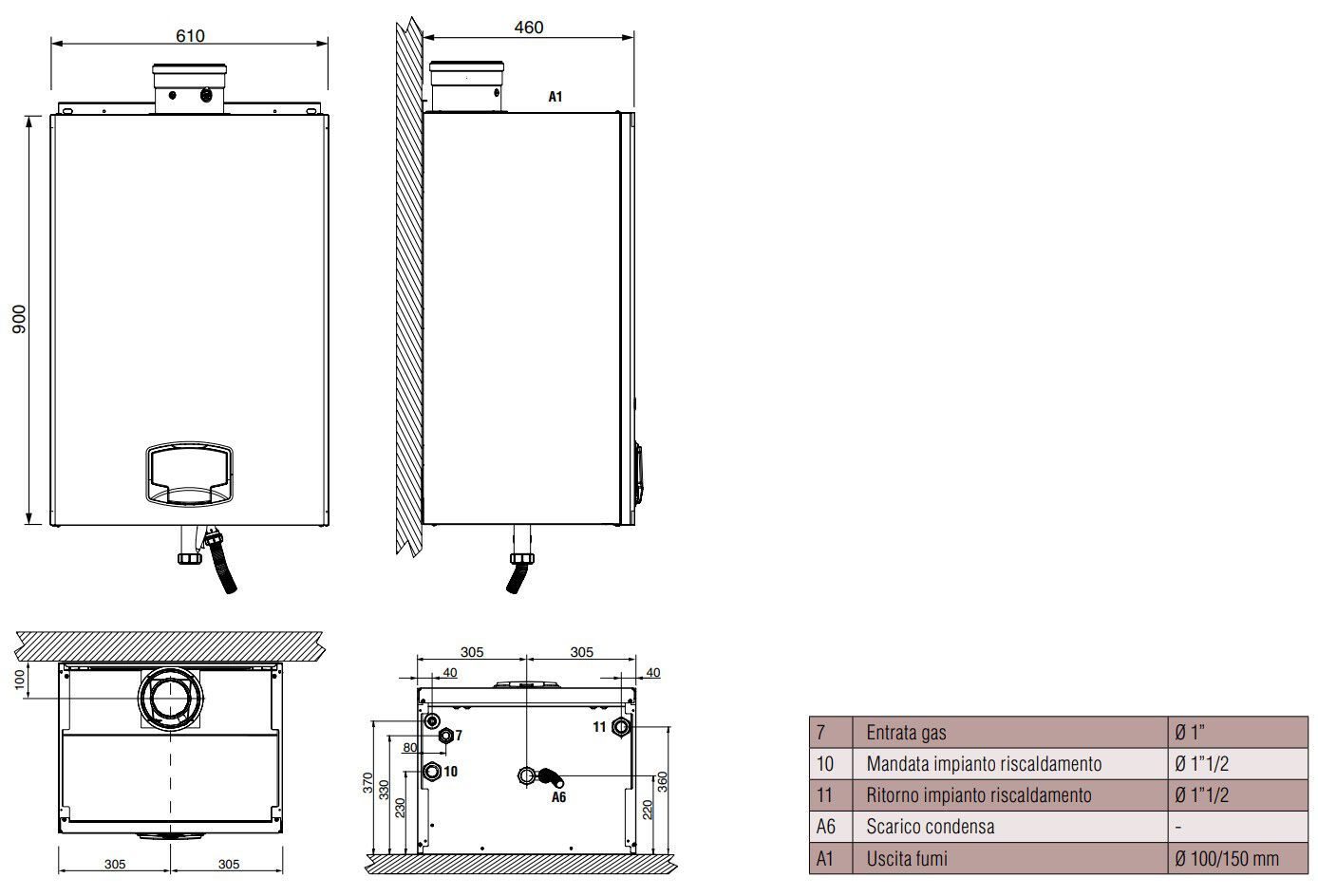 Конденсационные газовые котлы для электростанции Lamborghini CaloreClima TORO W ARCH-00003426 - Вид №4