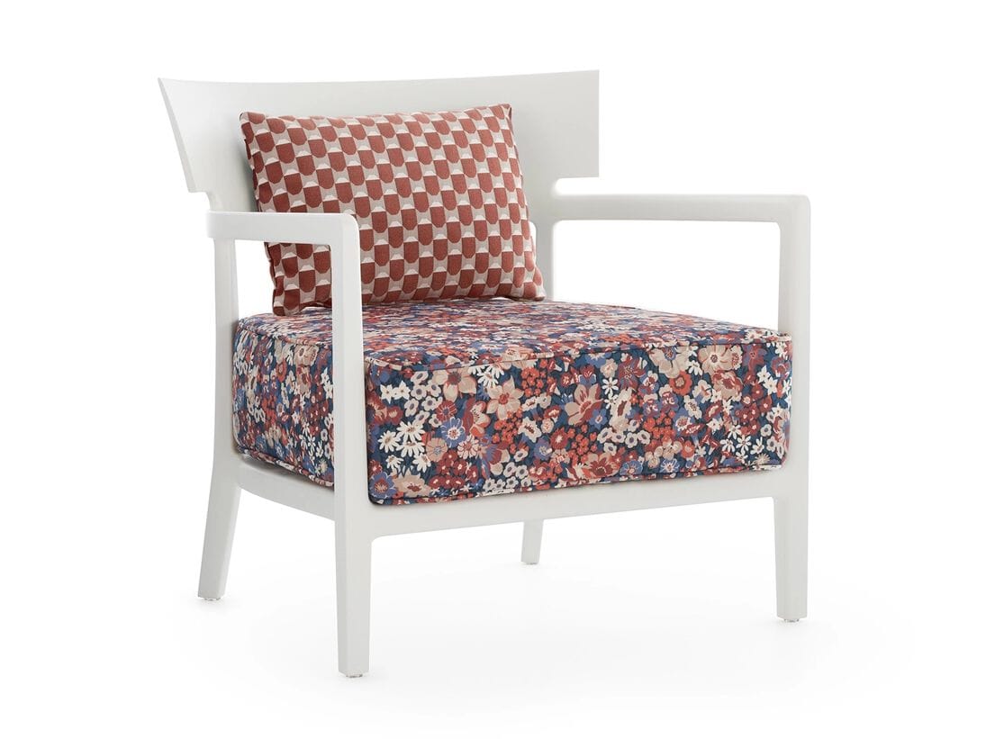 Съемное садовое кресло из поликарбоната и ткани с подлокотниками Kartell CARA LIBERTY ARCH-00029641 - Вид №12